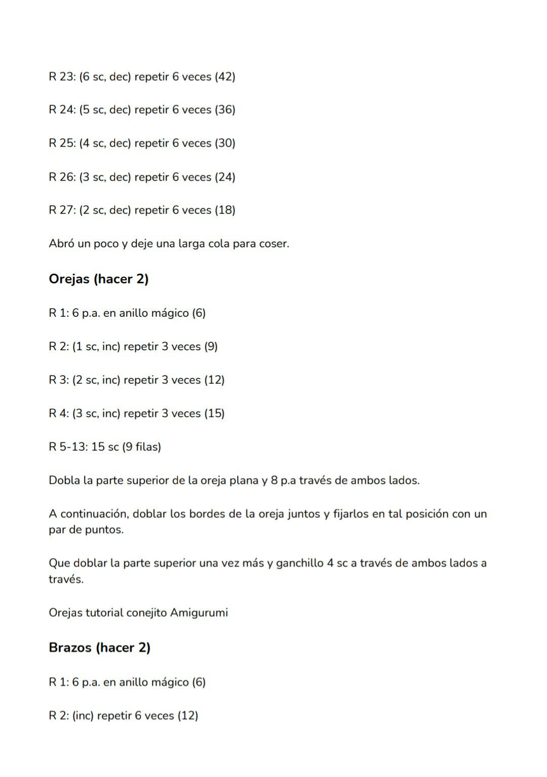 Patrón gratis amigurumi coneja blanca con vestido morado y corazón rosa