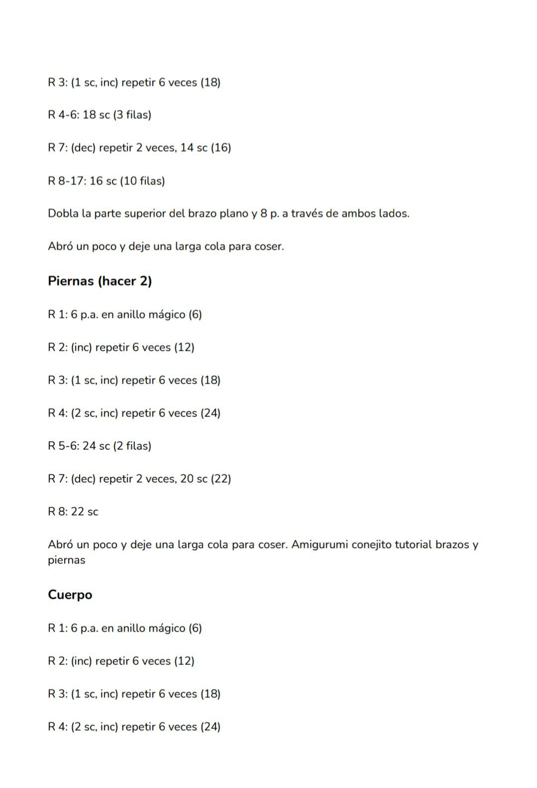 Patrón gratis amigurumi coneja blanca con vestido morado y corazón rosa