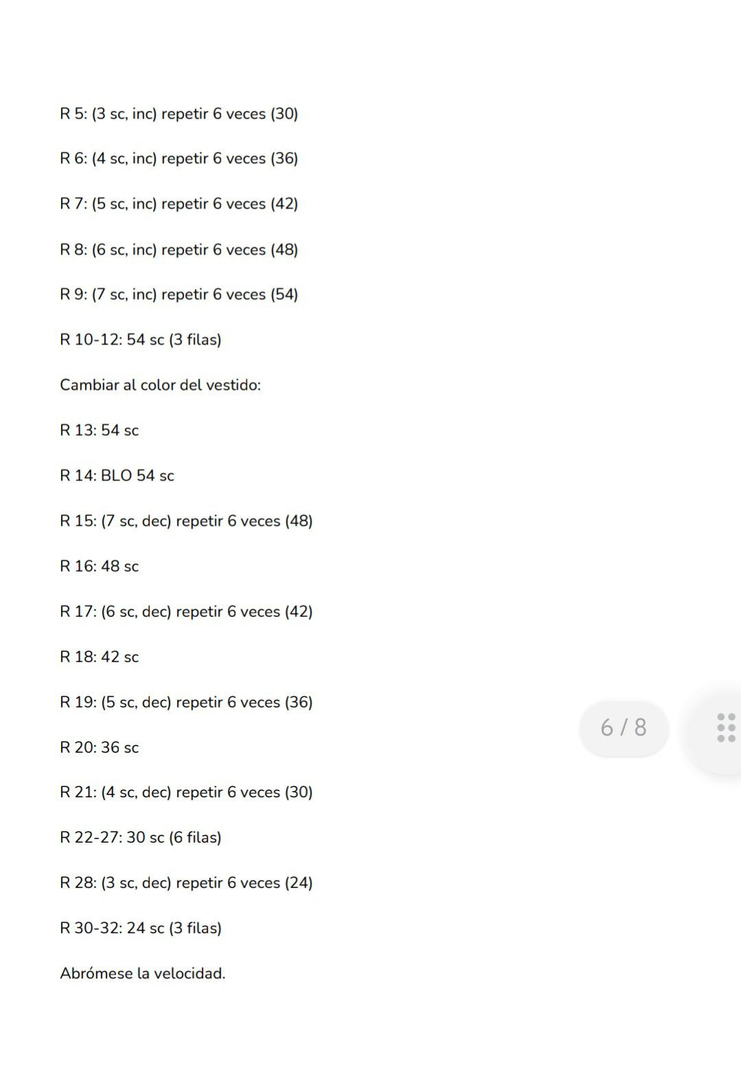 Patrón gratis amigurumi coneja blanca con vestido morado y corazón rosa