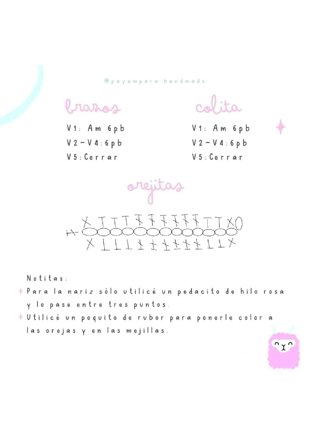 Patrón Gratis Amigurumi Conejo Blanco con Orejas Rosas