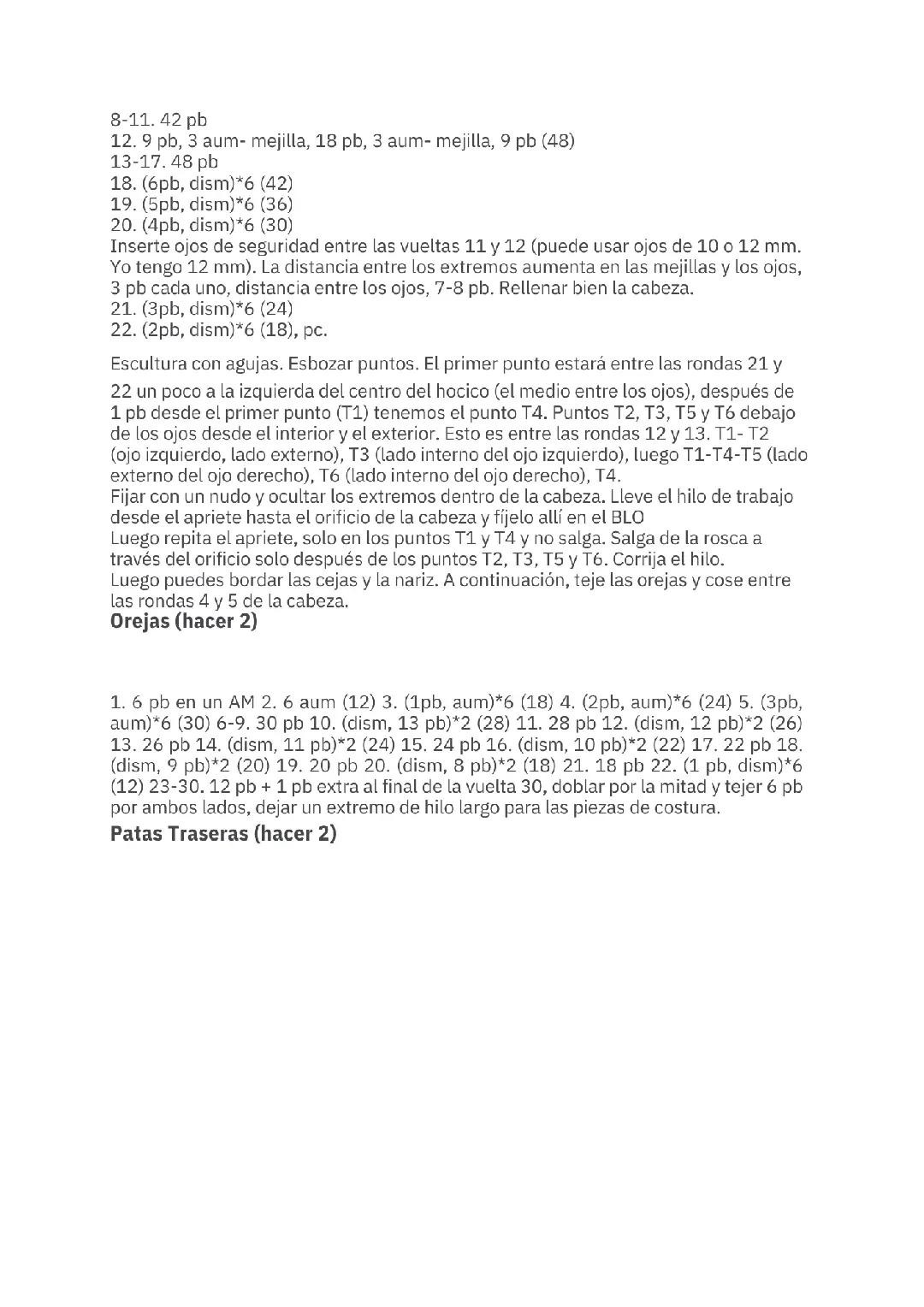 Patrón Gratis Amigurumi Conejo Blanco Ellya