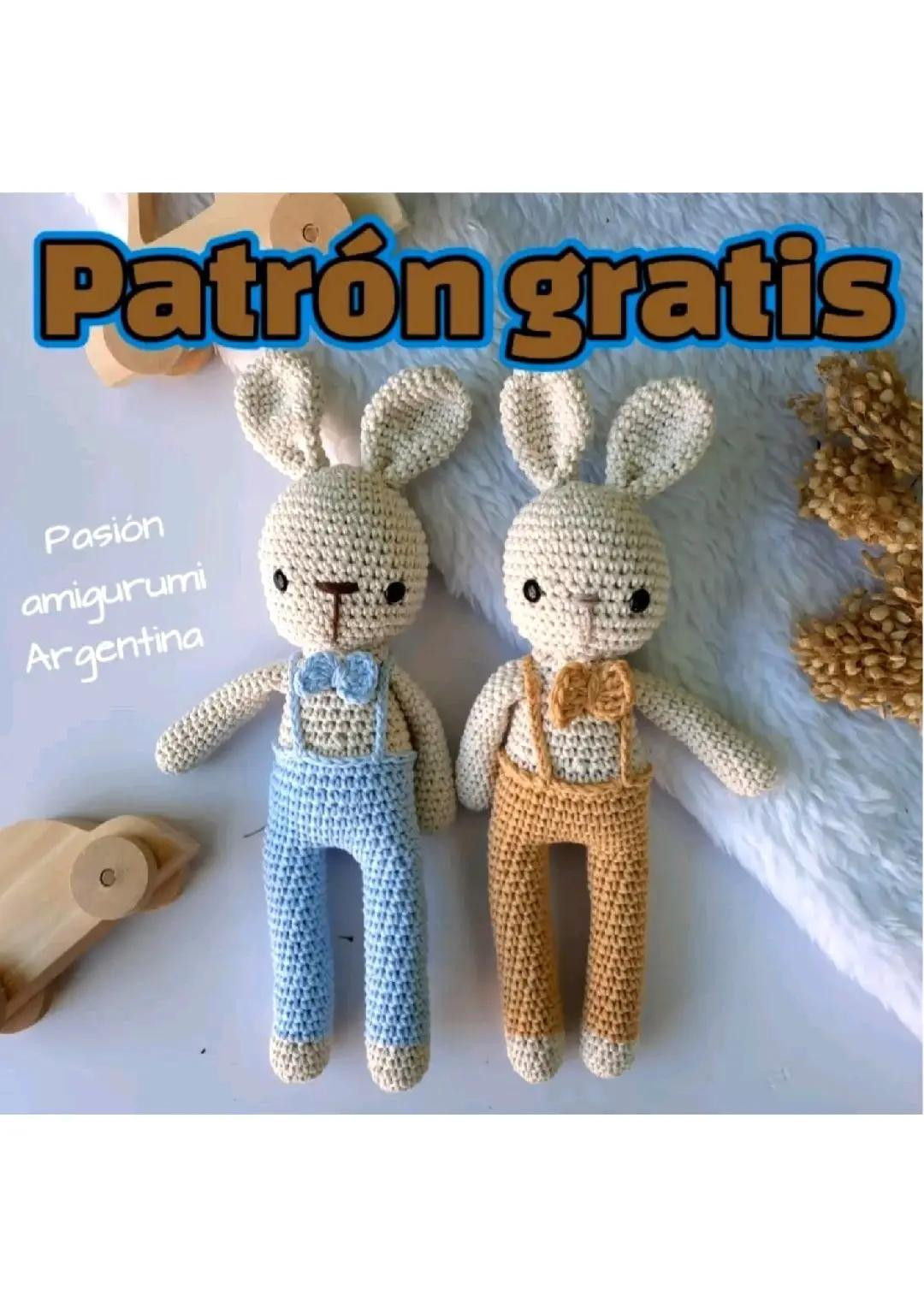 Patrón Gratis Amigurumi Conejo con Monedero