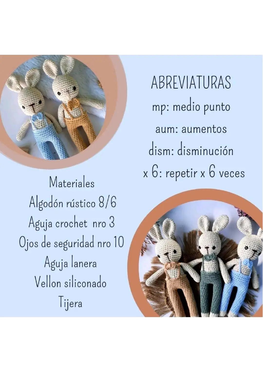 Patrón Gratis Amigurumi Conejo con Monedero