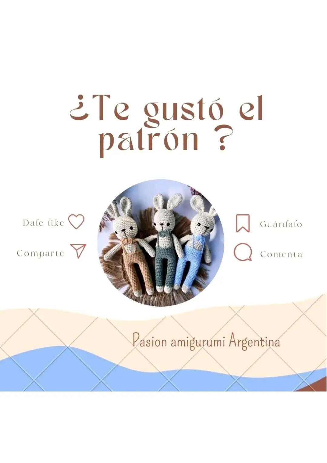 Patrón Gratis Amigurumi Conejo con Monedero
