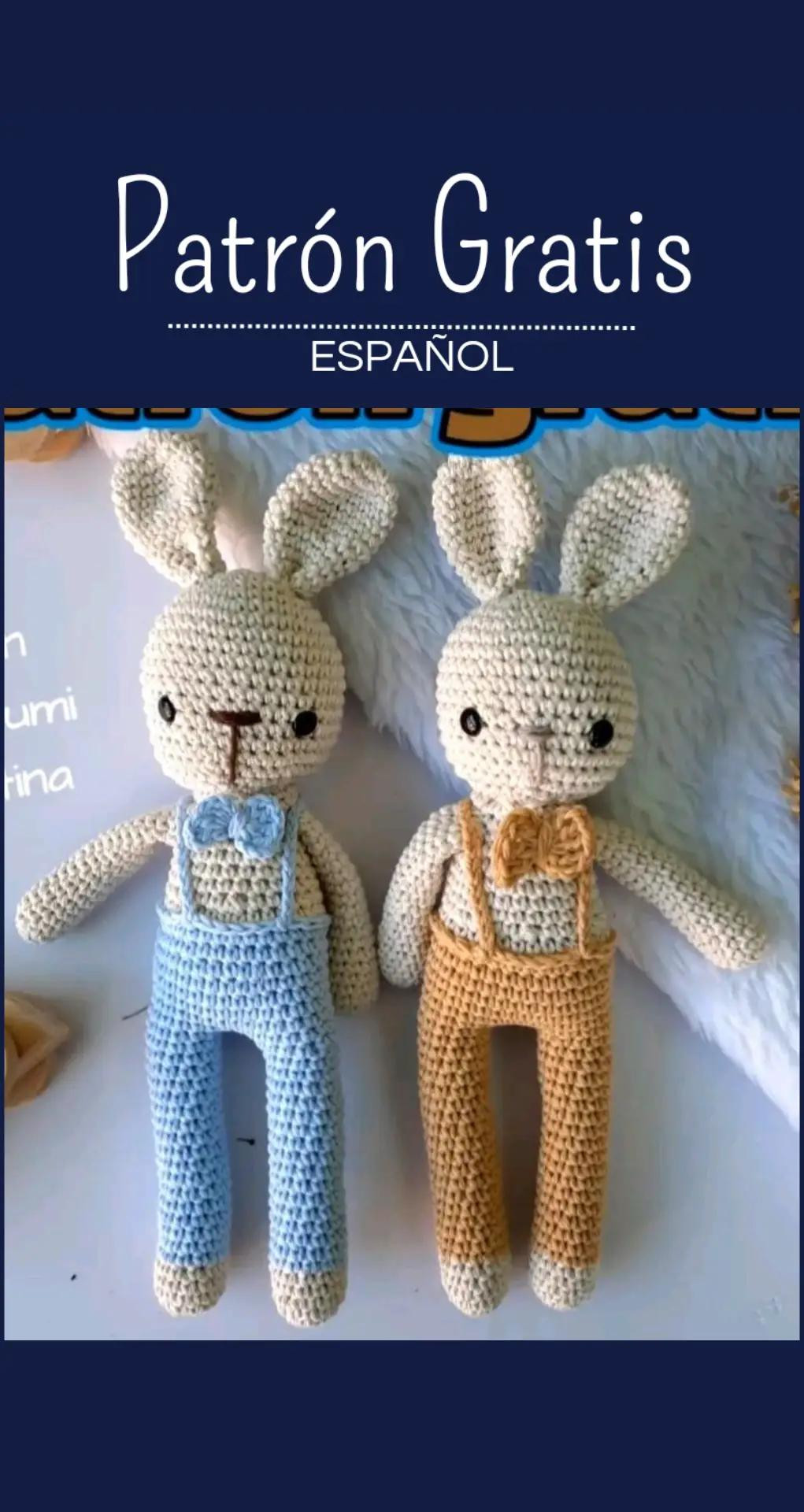 Patrón Gratis Amigurumi Conejo con Monedero
