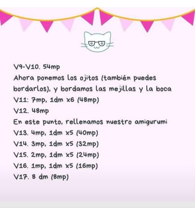 Patron gratis amigurumi diente con moño rosa