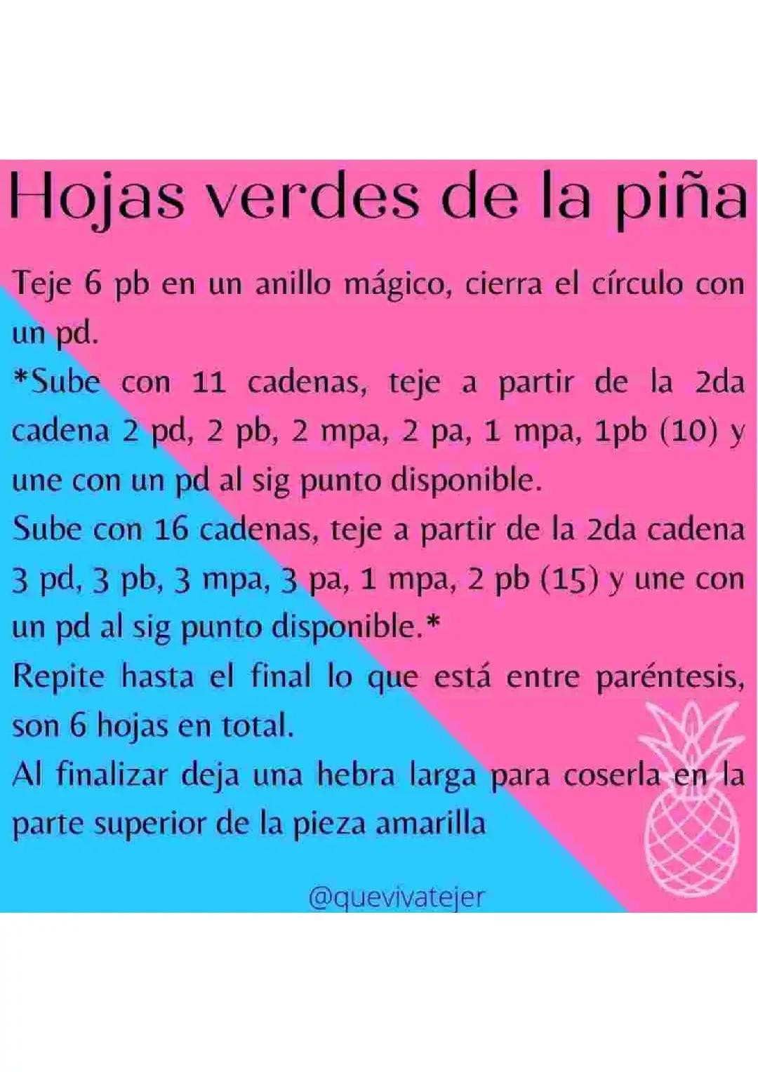 Patrón Gratis Amigurumi Dúo Piña con Gafas y Moño