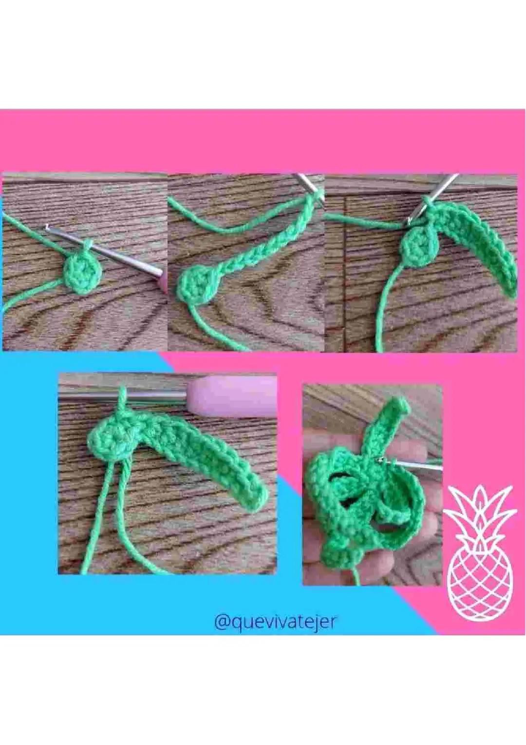 Patrón Gratis Amigurumi Dúo Piña con Gafas y Moño