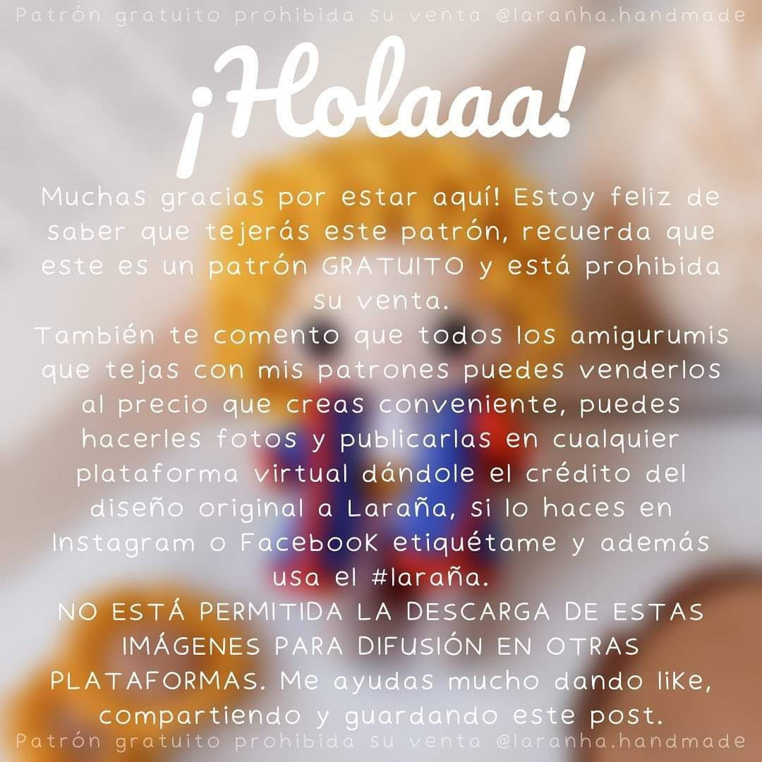 Patrón gratis Amigurumi El Principito