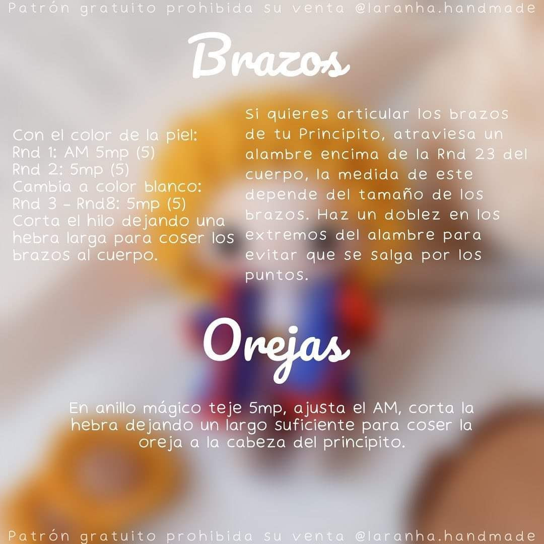 Patrón gratis Amigurumi El Principito