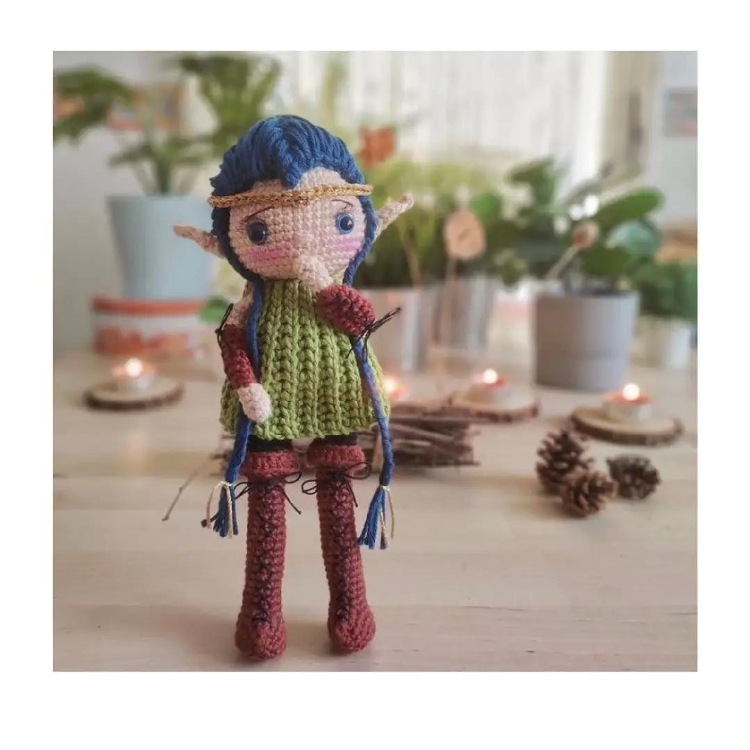 Patrón Gratis Amigurumi Elfa Dilara con Guía de Puntos