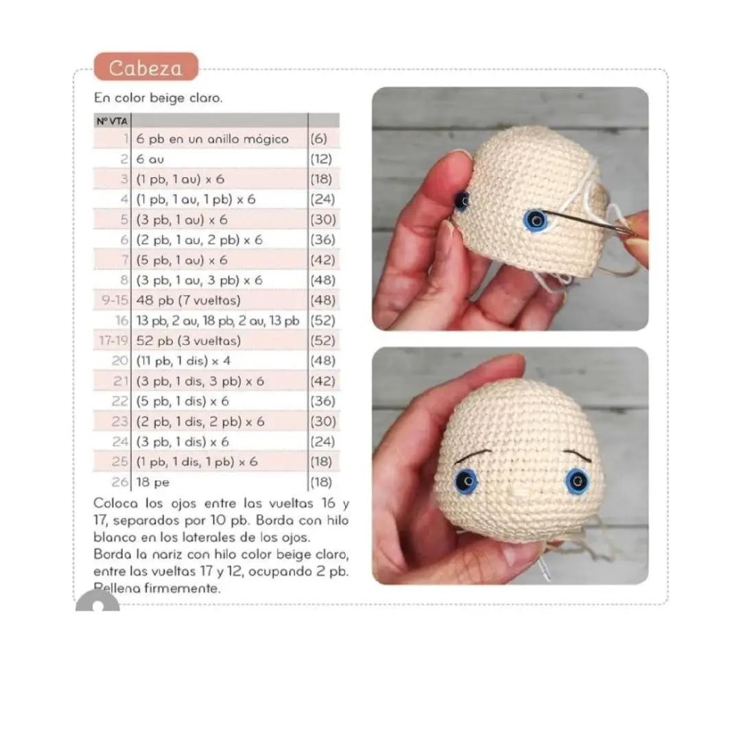 Patrón Gratis Amigurumi Elfa Dilara con Guía de Puntos