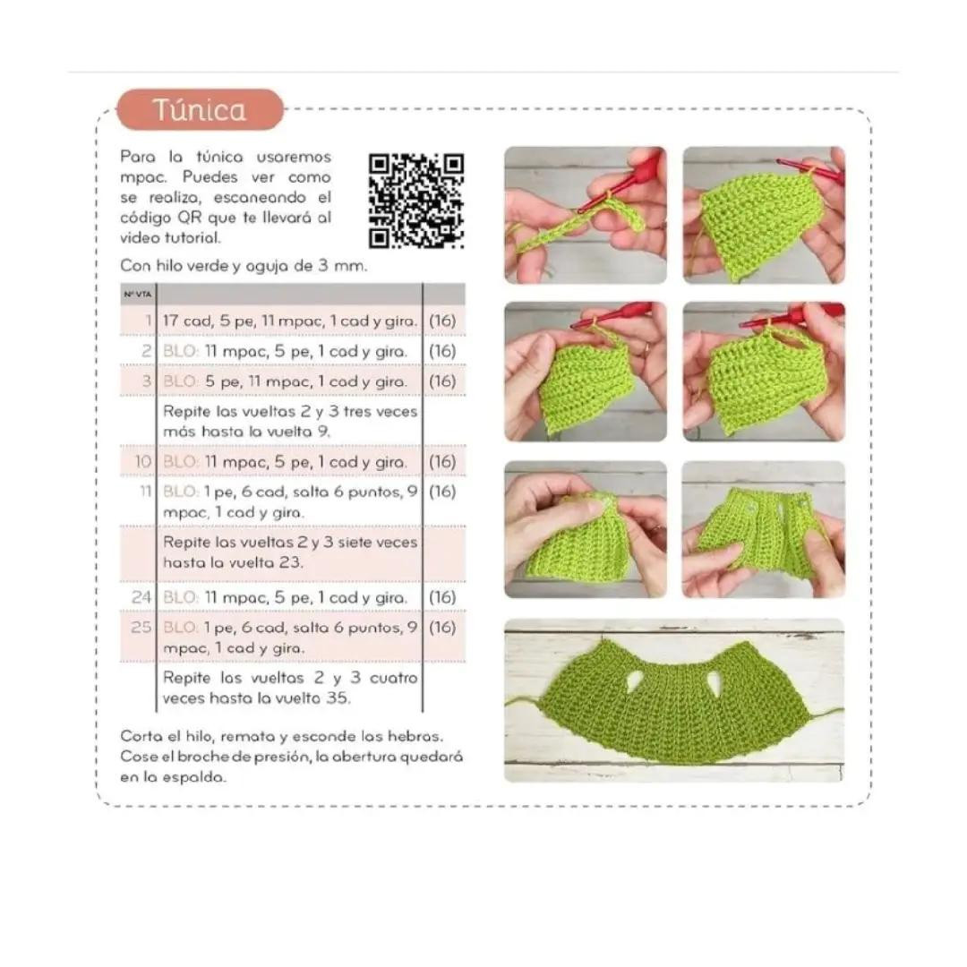 Patrón Gratis Amigurumi Elfa Dilara con Guía de Puntos