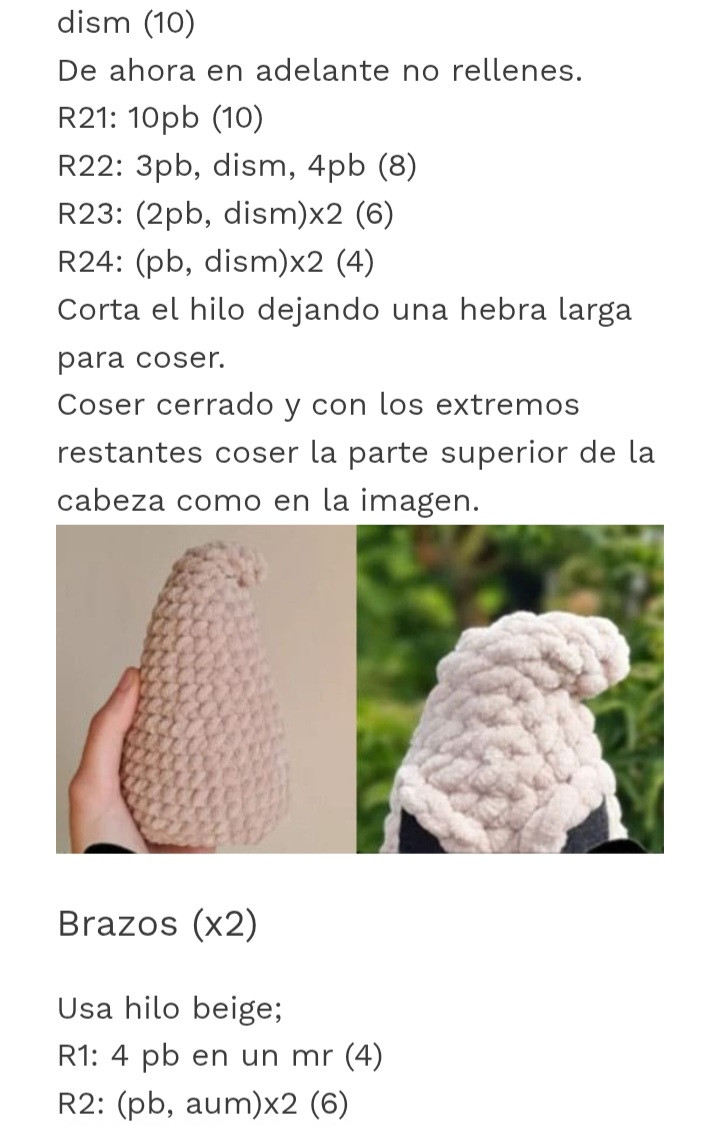 Patrón gratis: Amigurumi Fantasma Halloween con hilo Chenilla