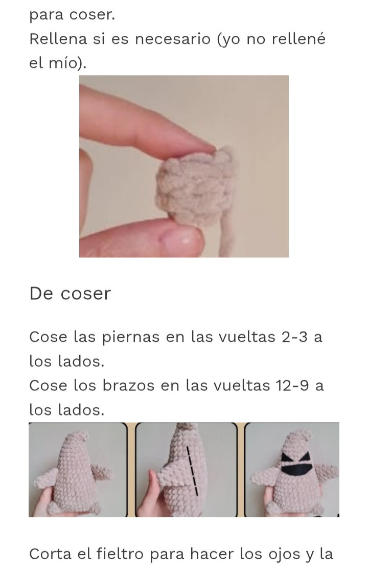 Patrón gratis: Amigurumi Fantasma Halloween con hilo Chenilla