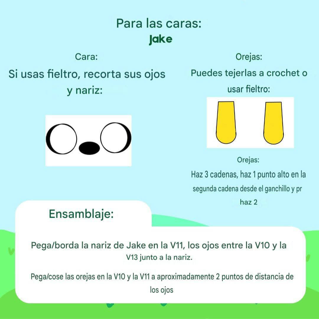 Patrón gratis Amigurumi Finn y Jake de Adventure Time