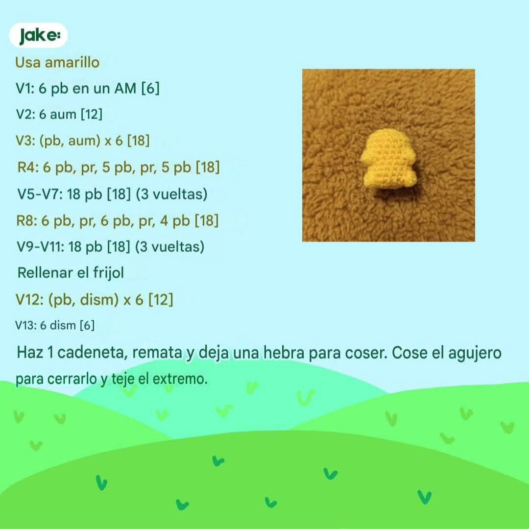 Patrón gratis Amigurumi Finn y Jake de Adventure Time