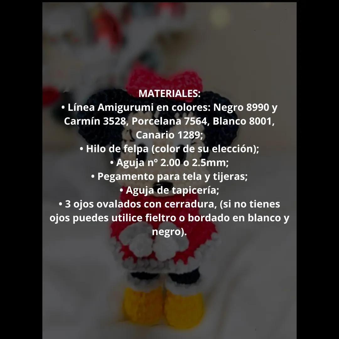Patrón Gratis Amigurumi Minnie Mouse Crochet