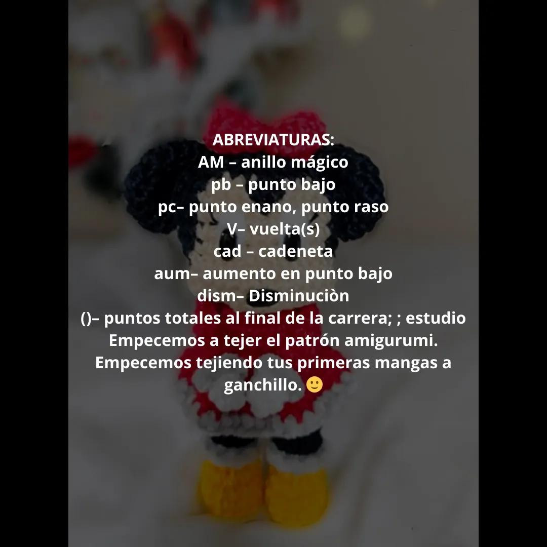 Patrón Gratis Amigurumi Minnie Mouse Crochet