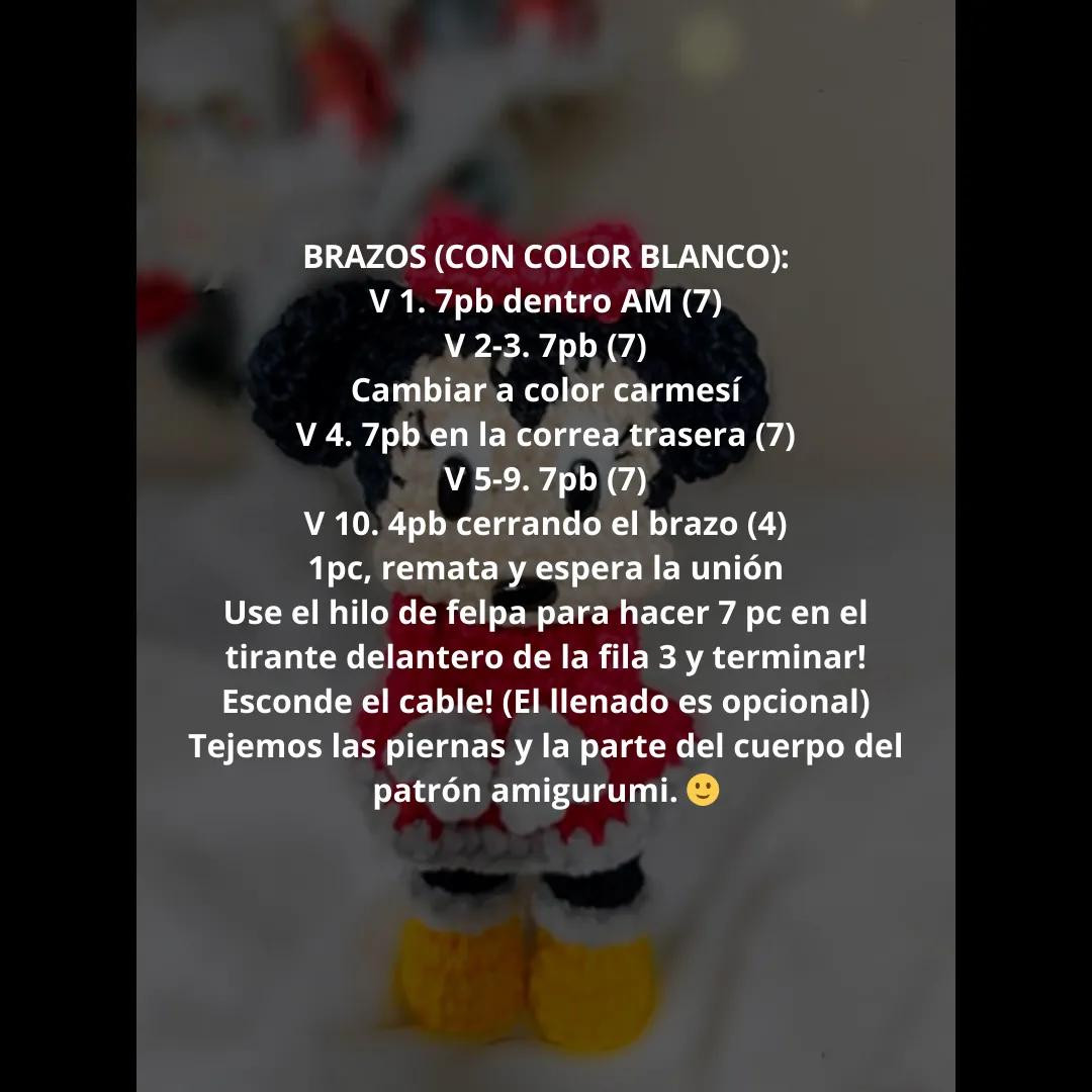 Patrón Gratis Amigurumi Minnie Mouse Crochet
