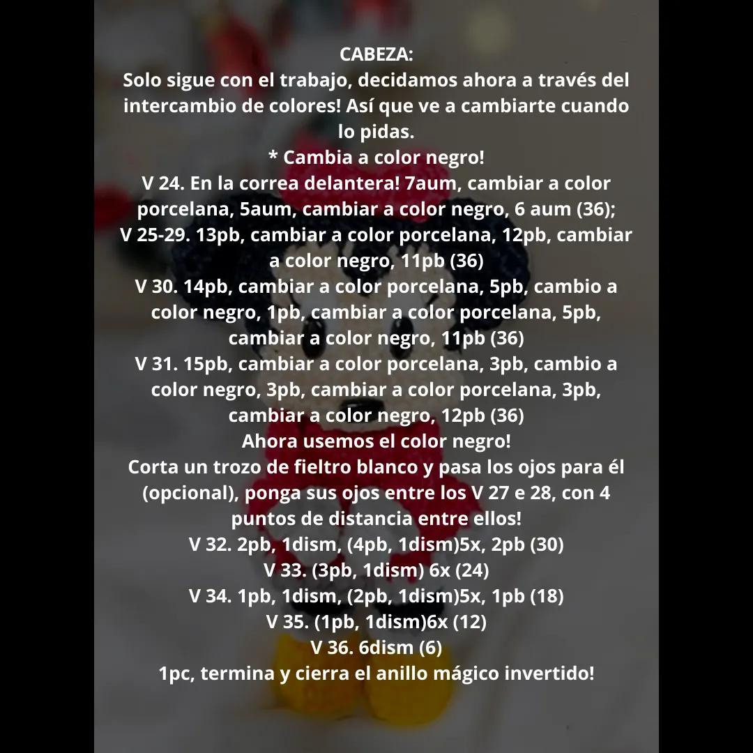 Patrón Gratis Amigurumi Minnie Mouse Crochet