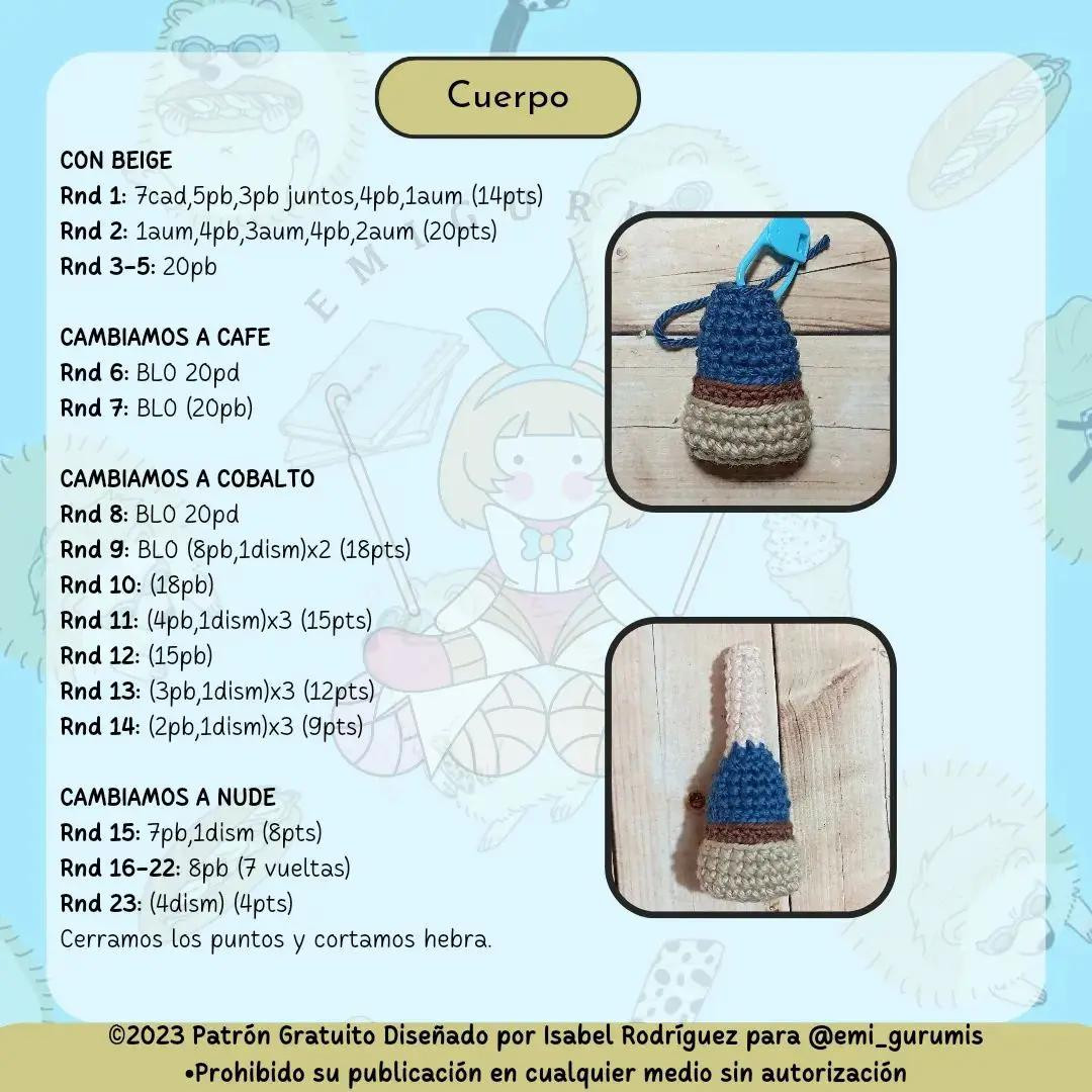 Patrón Gratis Amigurumi Nanami Kento Jujutsu Kaisen