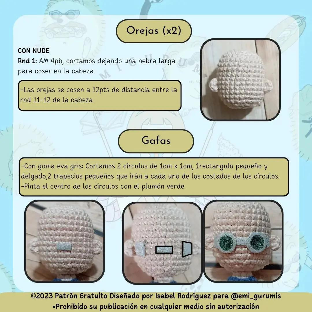 Patrón Gratis Amigurumi Nanami Kento Jujutsu Kaisen