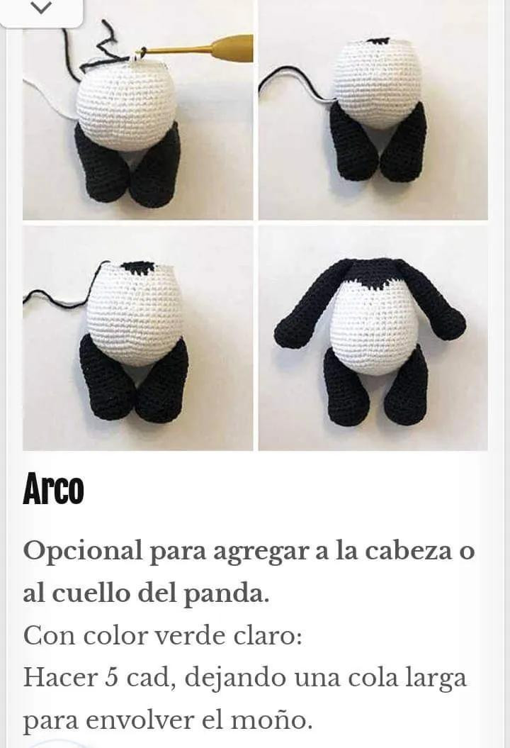 Patrón Gratis Amigurumi Panda A Ganchillo: Tutorial Paso a Paso