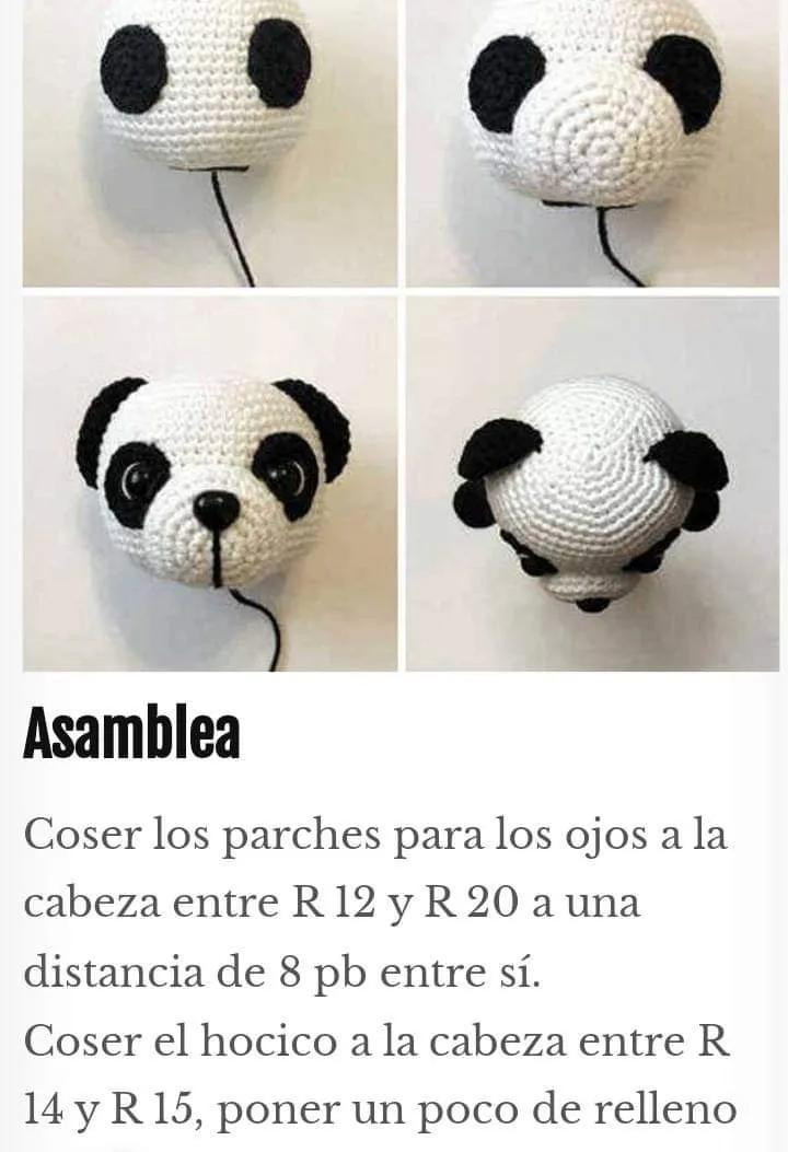 Patrón Gratis Amigurumi Panda A Ganchillo: Tutorial Paso a Paso