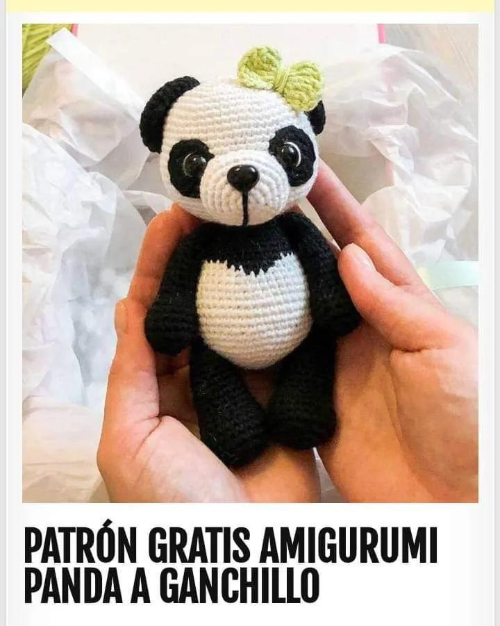 Patrón Gratis Amigurumi Panda A Ganchillo: Tutorial Paso a Paso