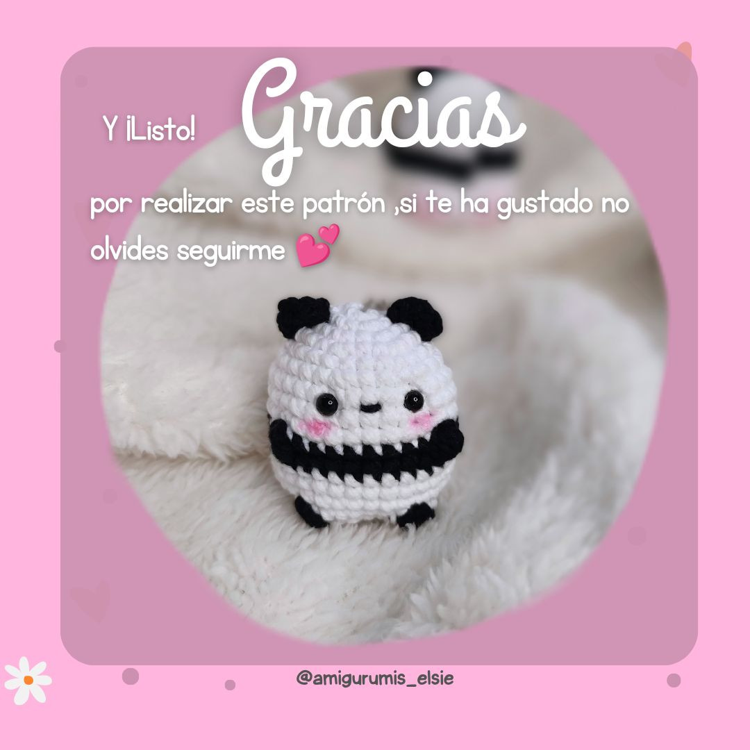Patrón Gratis Amigurumi Pandita: Guía Paso a Paso y Materiales