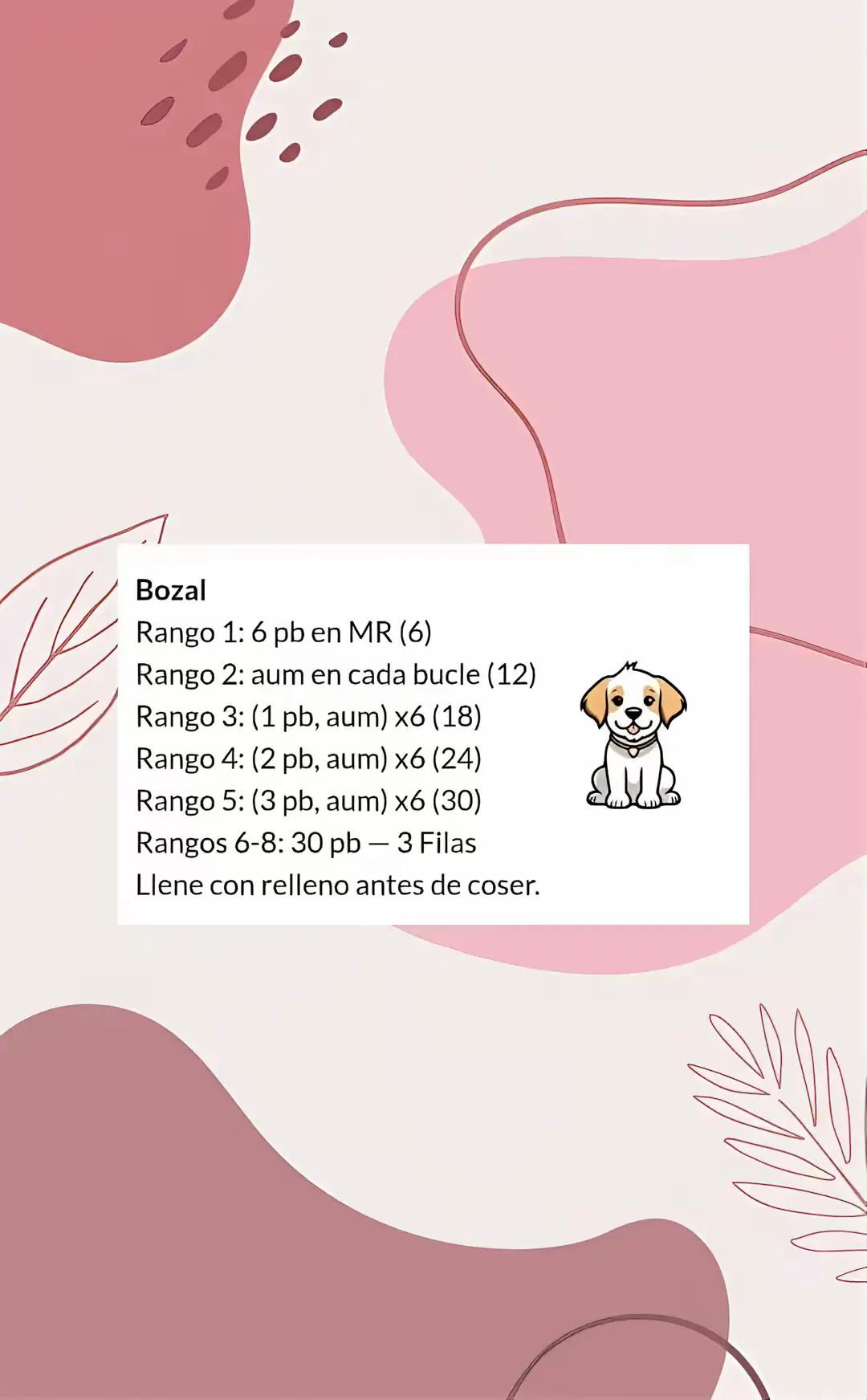 Patrón Gratis Amigurumi Perro Blanco y Marrón