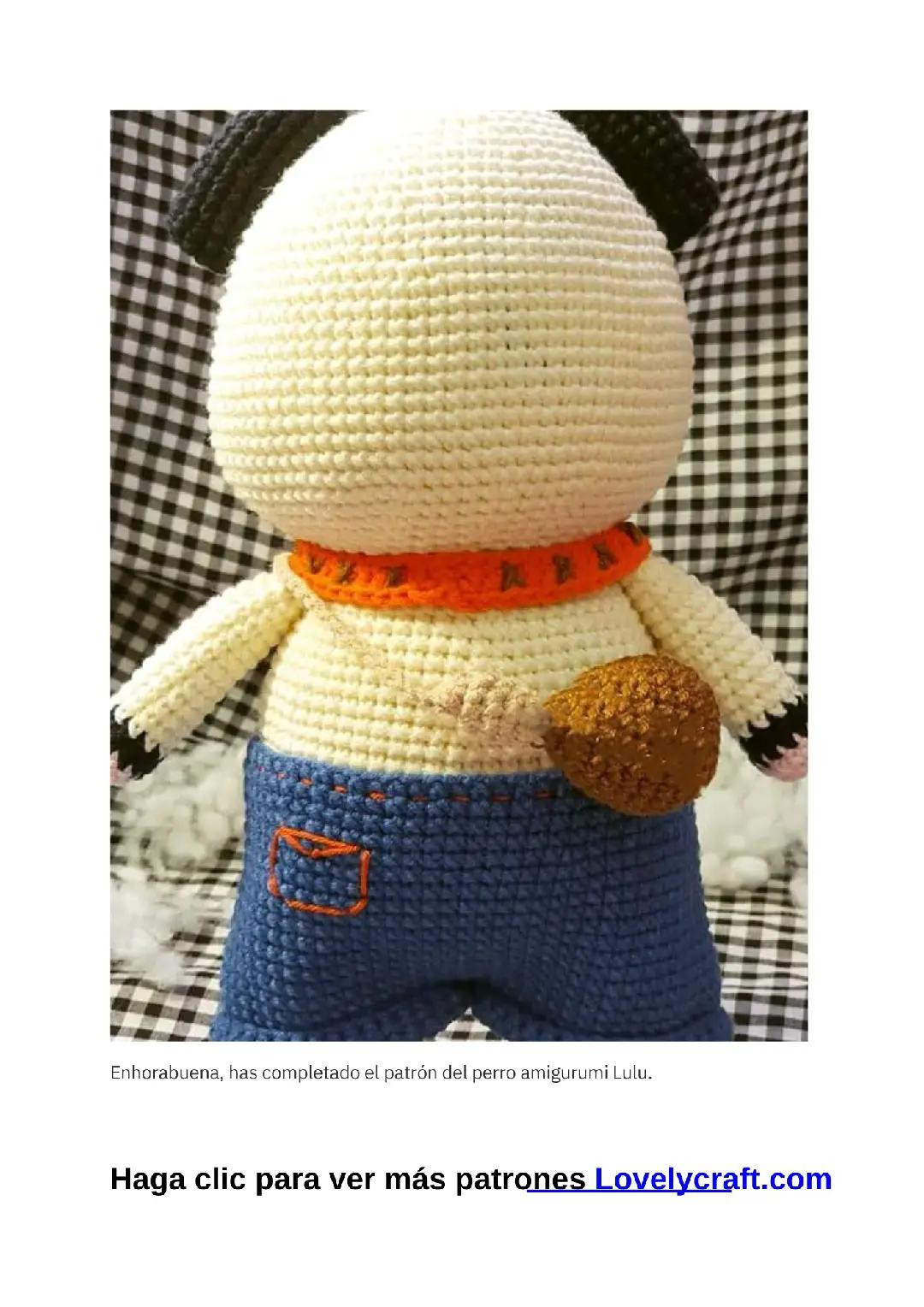 Patrón Gratis Amigurumi Perro Pug Lulu