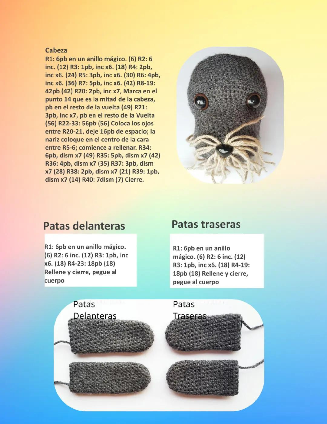 Patrón Gratis Amigurumi Perro Schnauzer