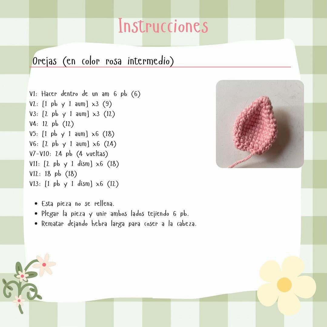 Patrón gratis Amigurumi Piglet rosa