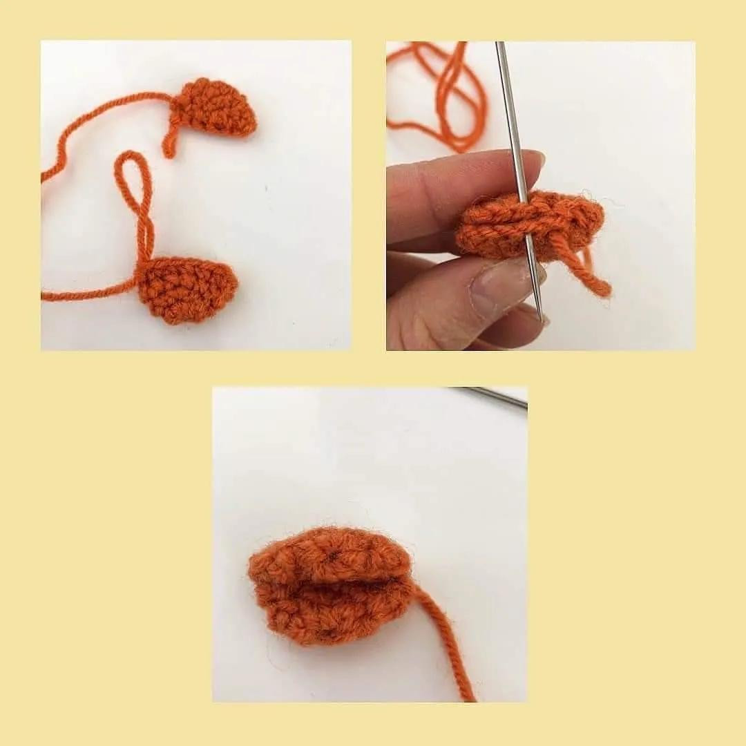 Patrón Gratis Amigurumi Pollito Amarillo con Banda Azul