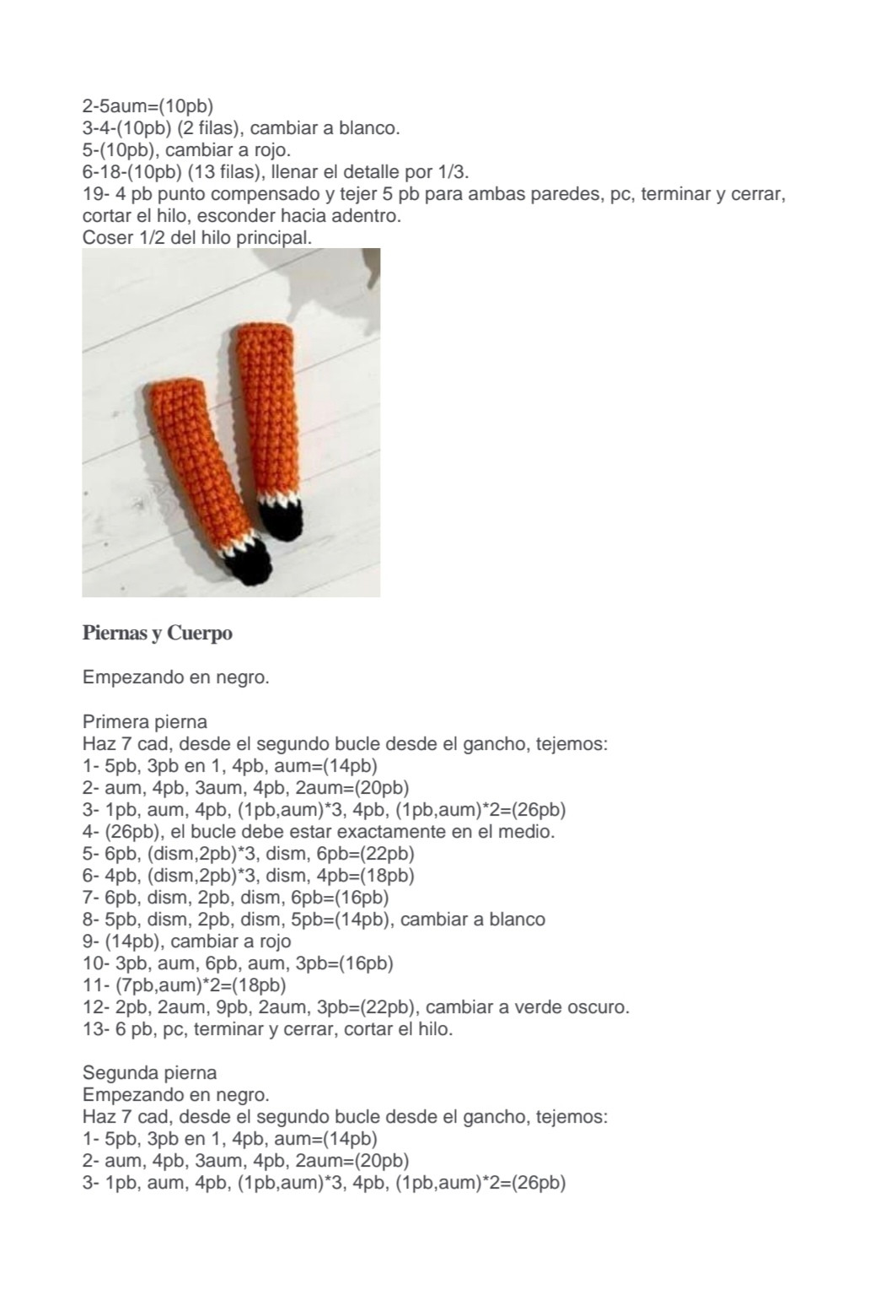 Patrón Gratis Amigurumi Zorro PDF - Gato Naranja Tejer Crochet