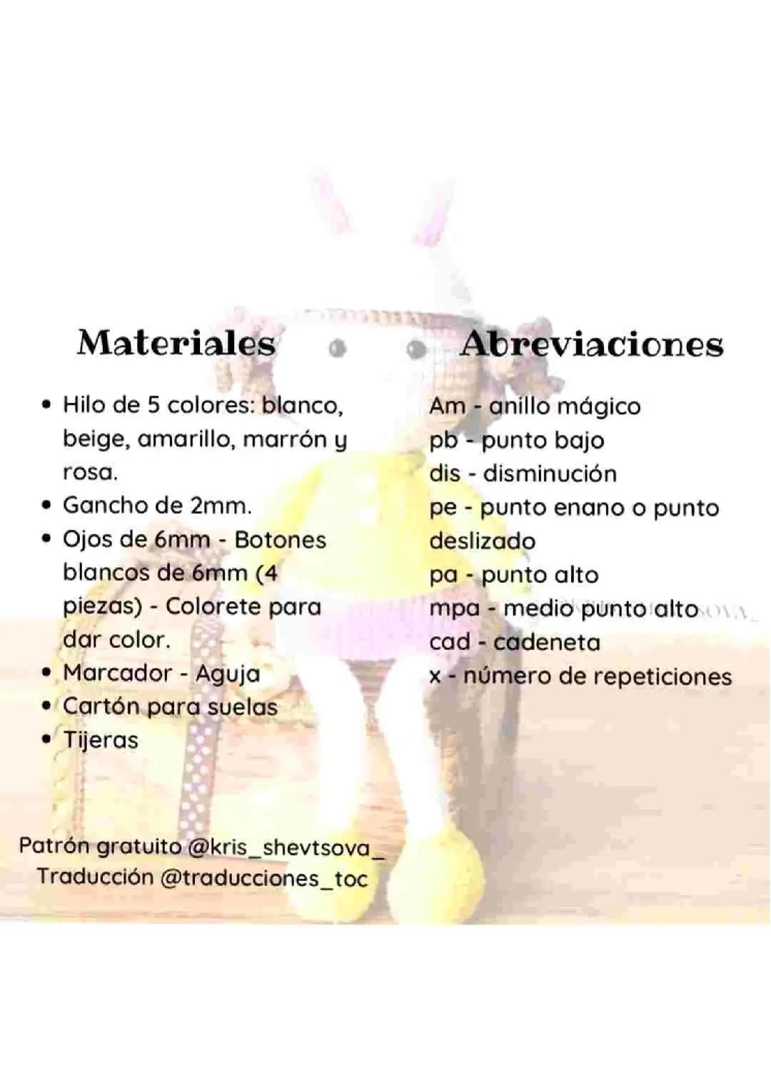 Patrón Gratis Búp bê Amigurumi với Tai Thỏ