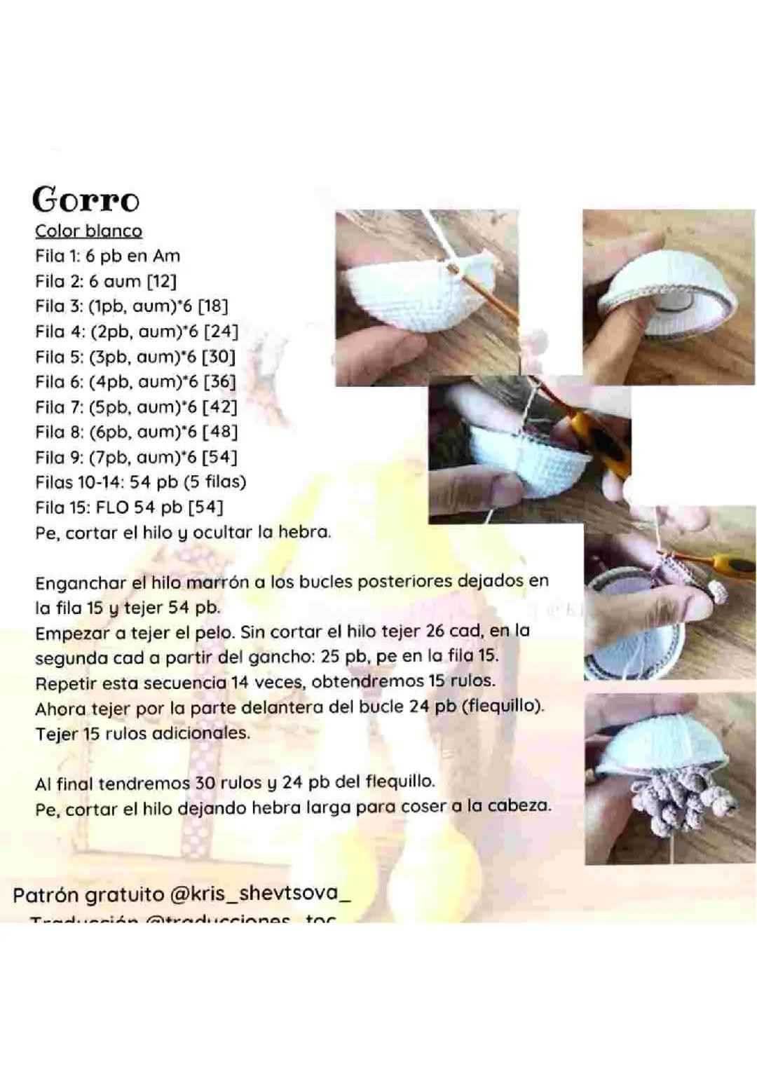 Patrón Gratis Búp bê Amigurumi với Tai Thỏ