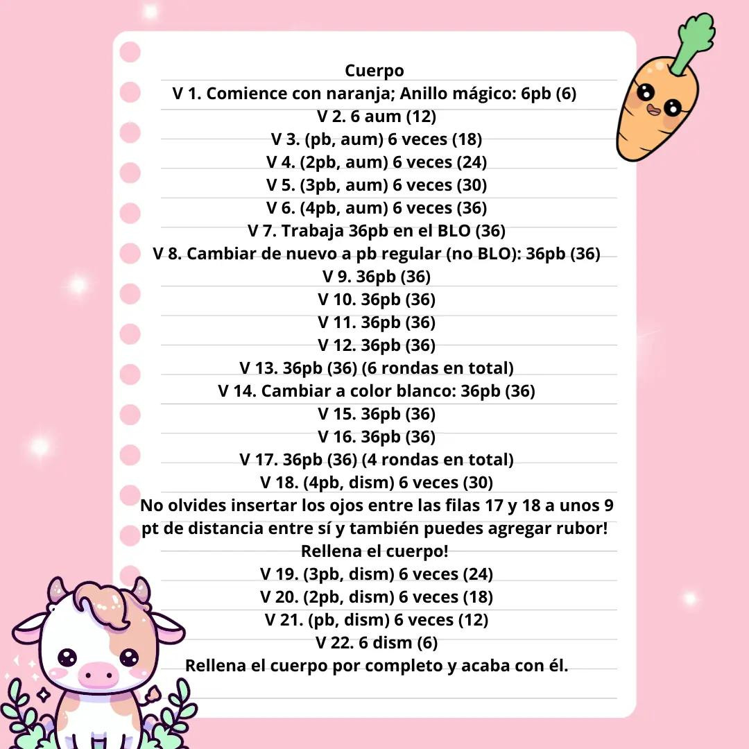 Patrón Gratis: Búp bê bò mặc trang phục cà rốt dễ thương