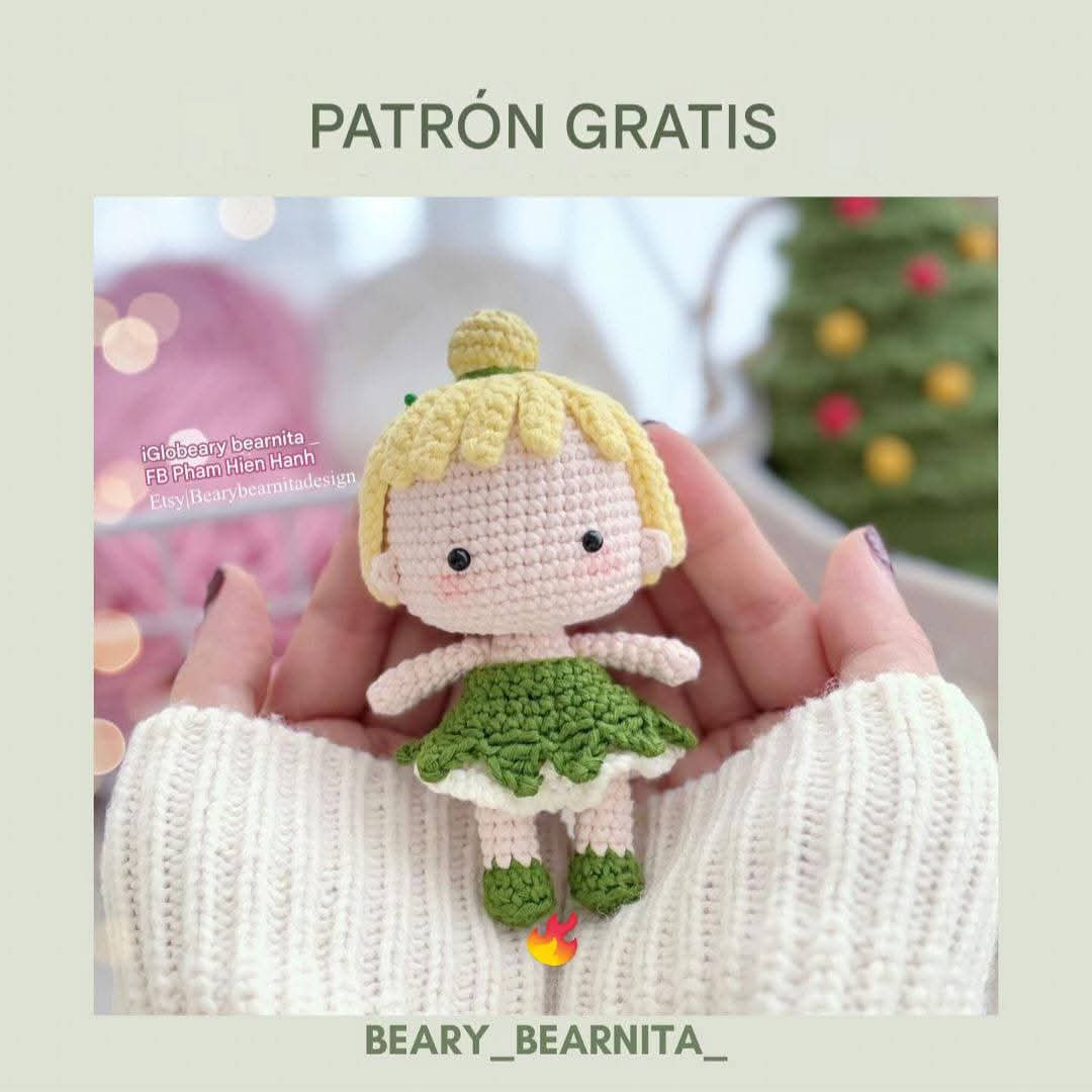 Patrón Gratis Campanilla Amigurumi Crochet