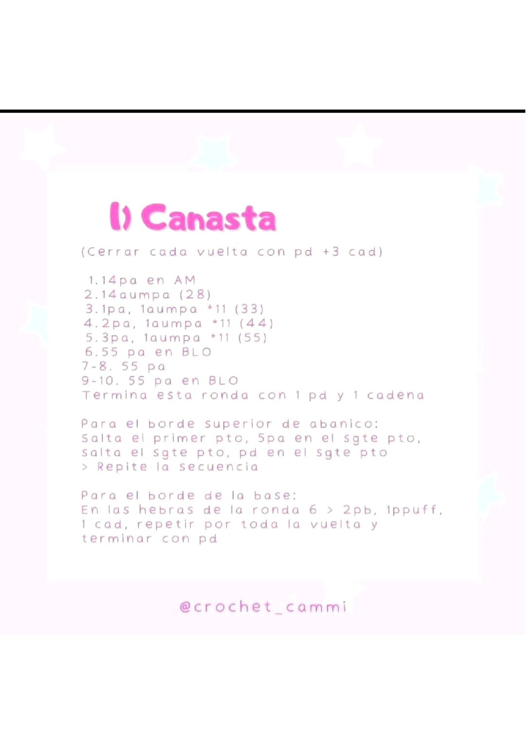 Patrón Gratis Canasta Conejito de Pascua Móc Len