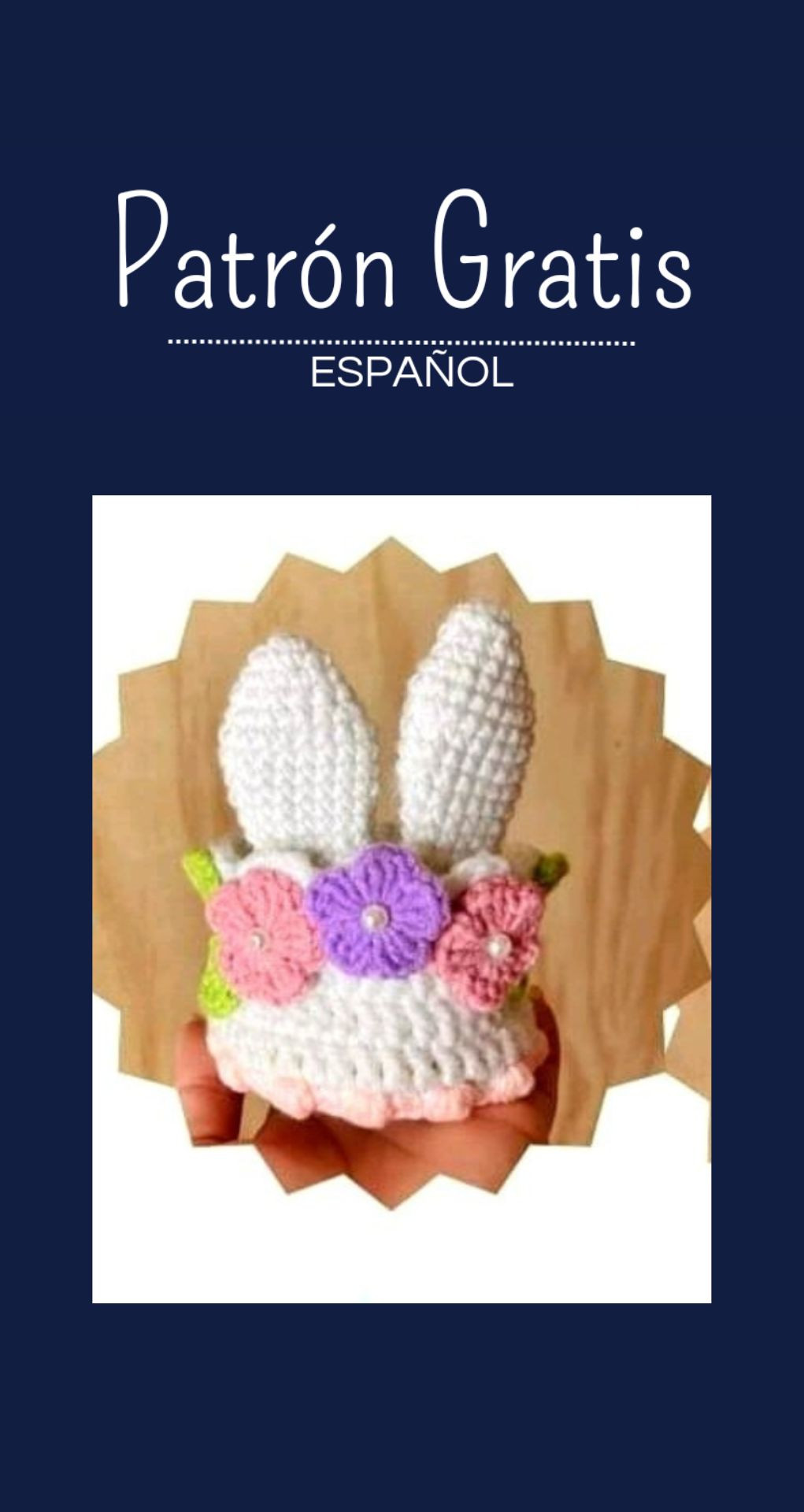 Patrón Gratis Canasta Conejito de Pascua Móc Len