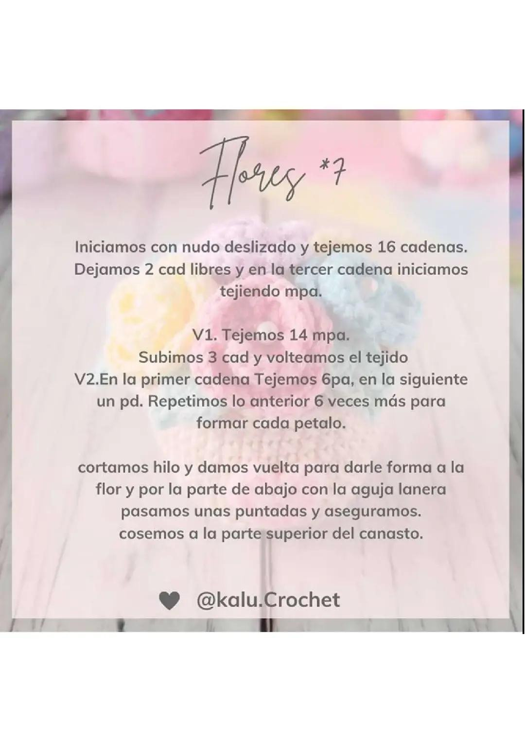 Patrón Gratis Canasta Móc Len Hoa và Tim