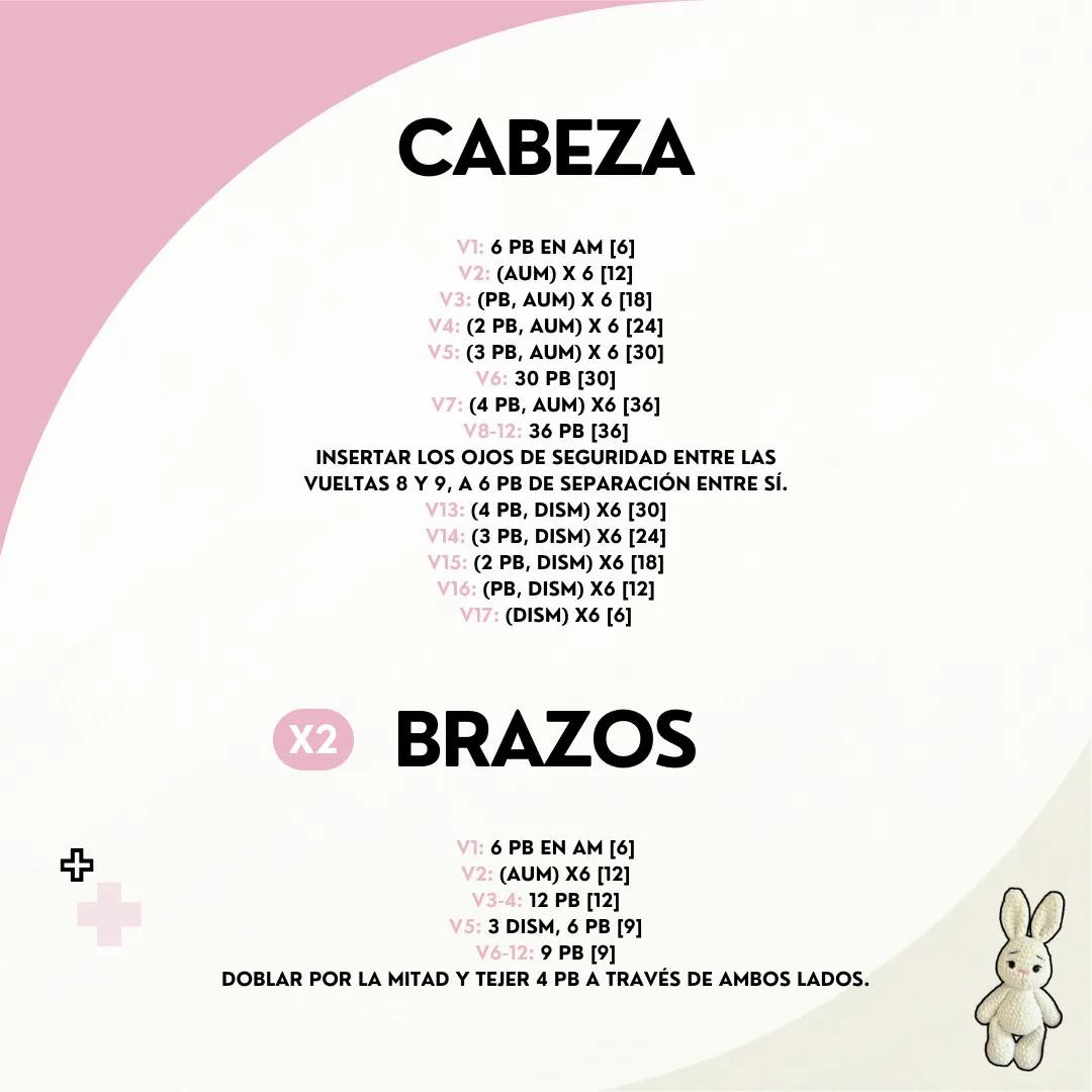 Patrón gratis Conejito Amigurumi: Guía paso a paso con materiales