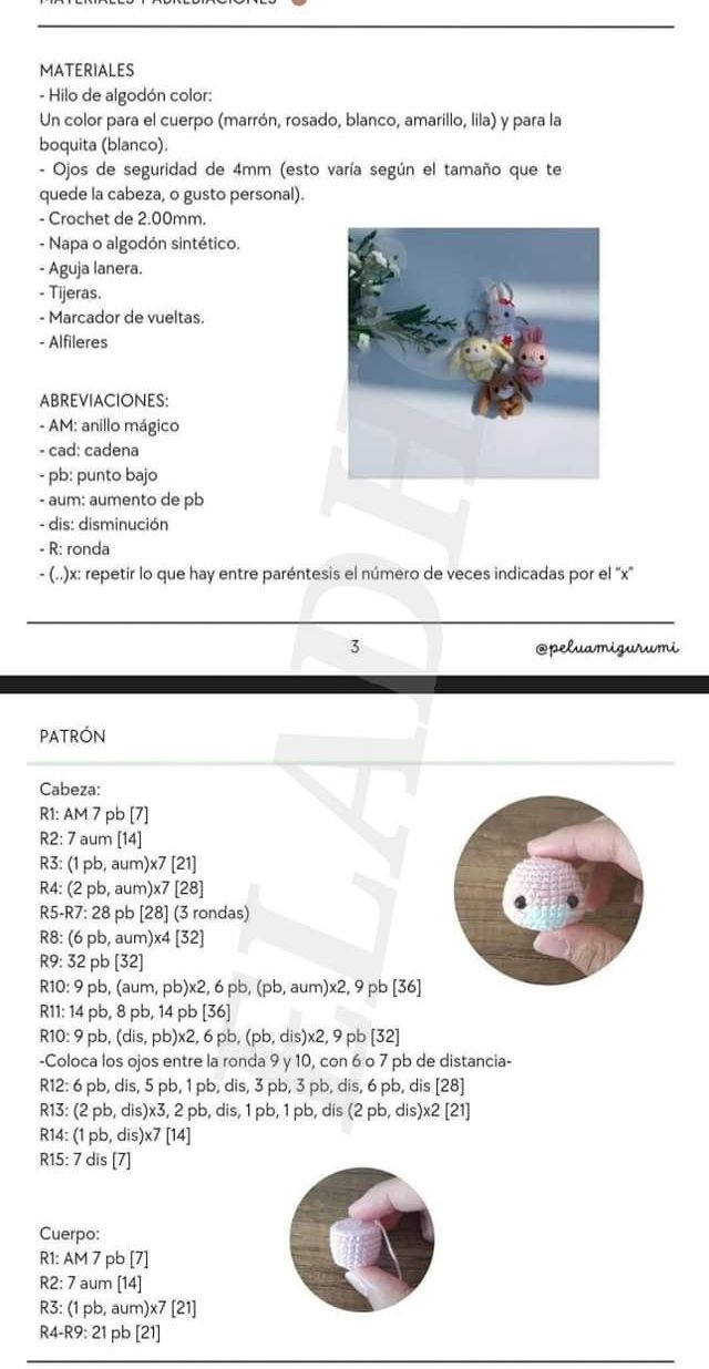 Patrón Gratis Conejitos Año Nuevo 2023 Amigurumi