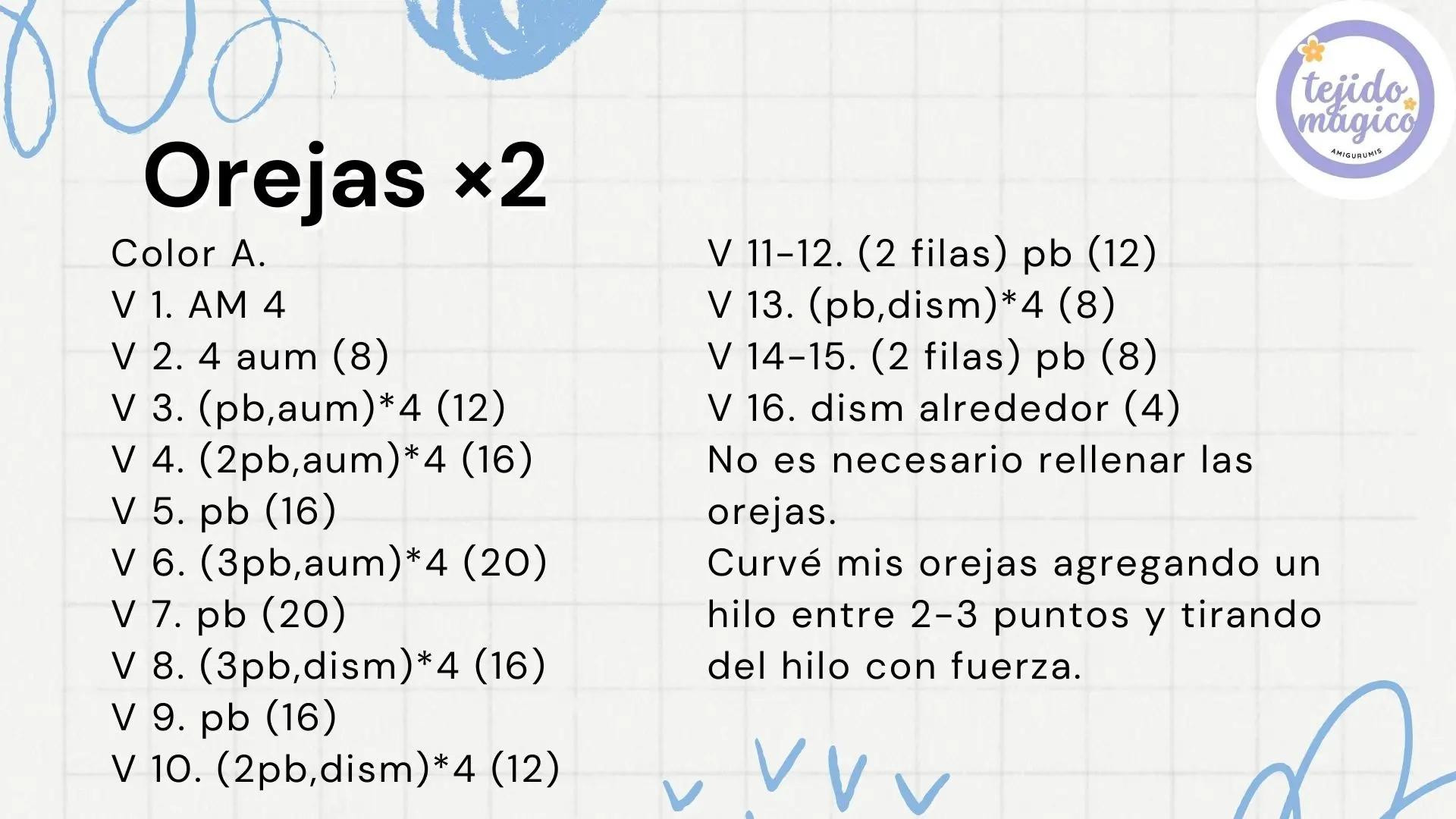 Patrón Gratis Conejo Amigurumi Blanco y Rosa