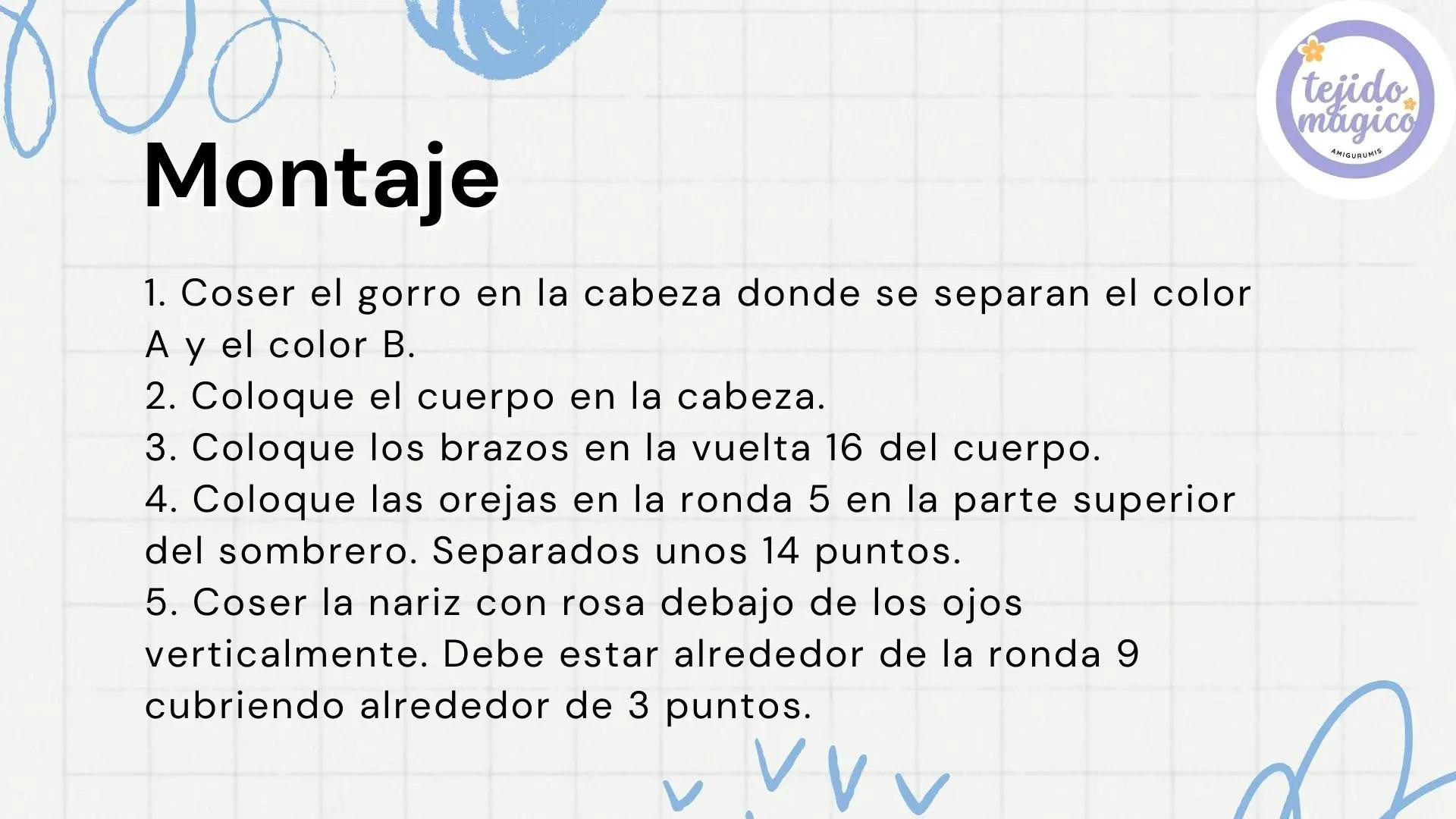 Patrón Gratis Conejo Amigurumi Blanco y Rosa