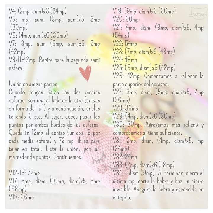 Patron gratis Corazoncito amigurumi San Valentin