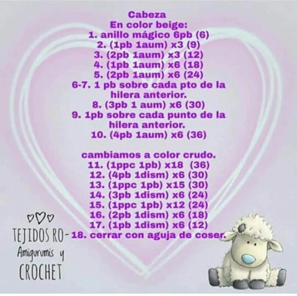 Patrón Gratis: Cordero Amigurumi Beige con Puntos Popcorn